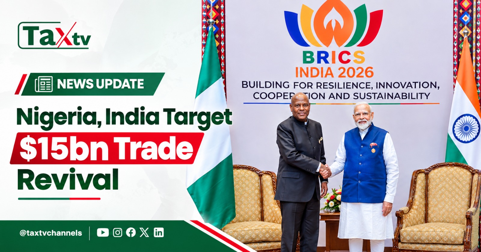 Nigeria, India Agree to Restore $15bn Trade as India Seeks Nigerian Crude